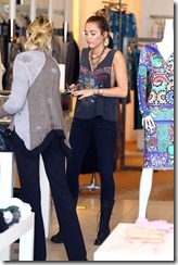 Miley Cyrus - braless shopping In Calabasas-10